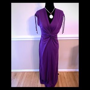 Purple maxi dress-as M (necklace not included!)